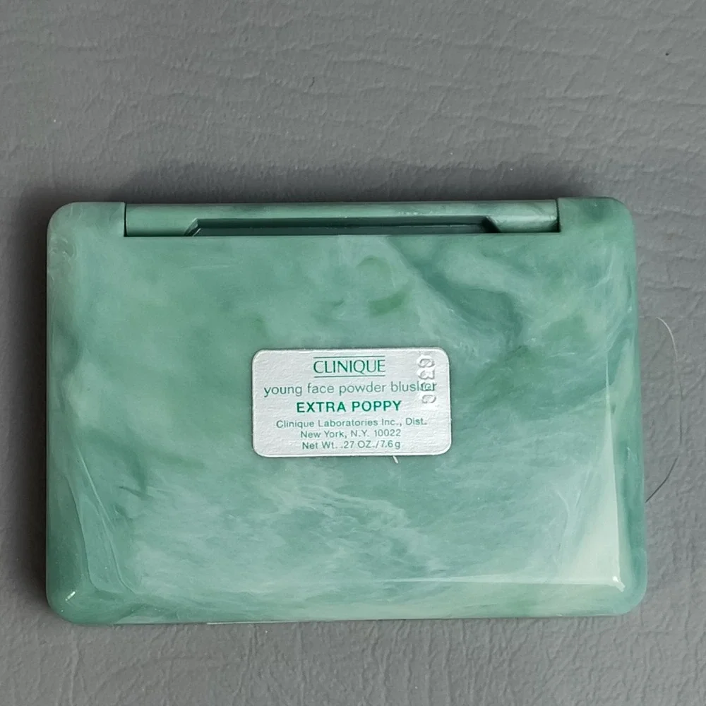 CLINIQUE Young‎ Face Powder Blusher EXTRA POPPY 40 w/ Box Full Size RARE